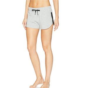 Roxy Juniors Turn Up the Sun Terry Cloth Workout Shorts Heritage Heather